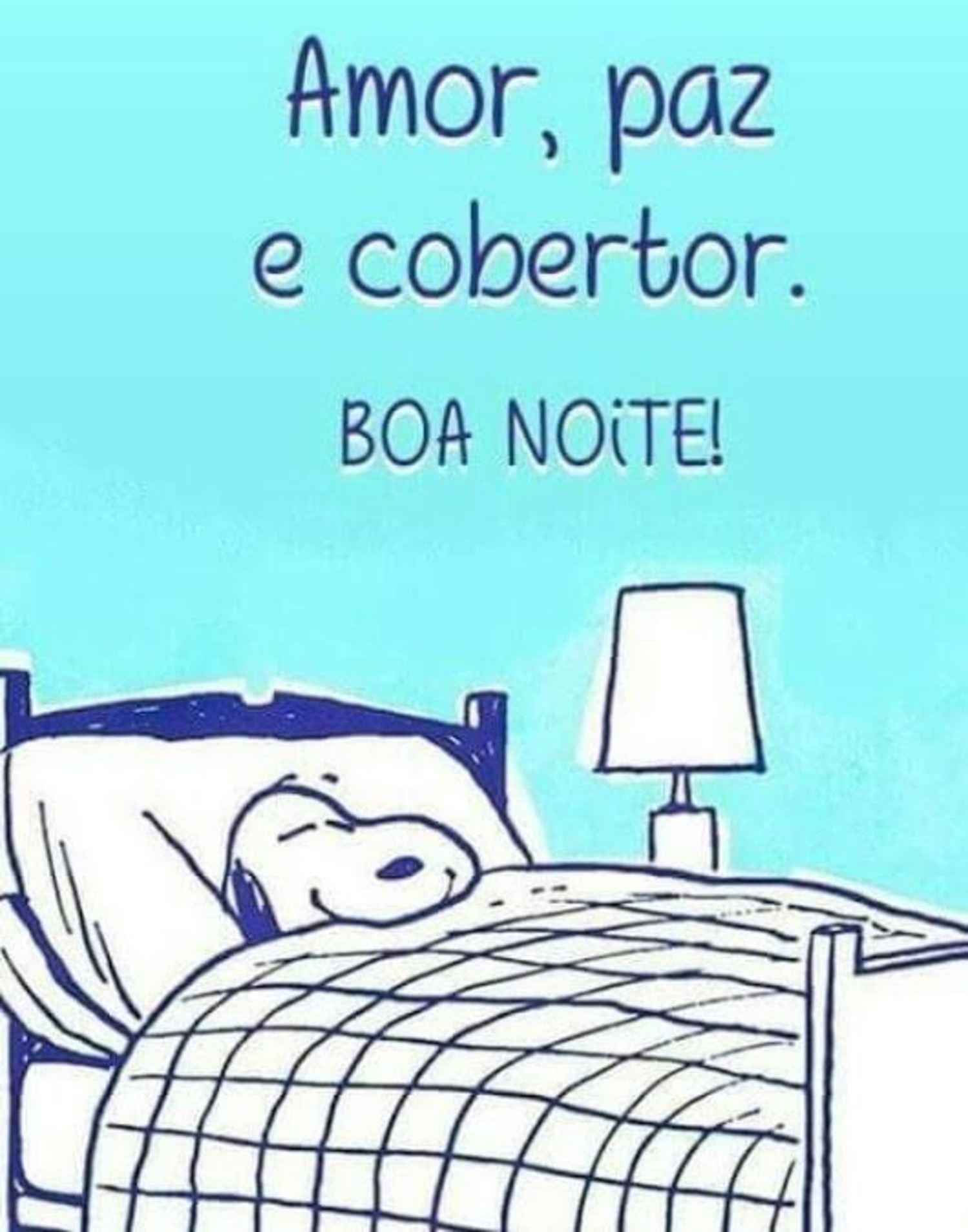 Amor paz e cobertor Boa Noite 251