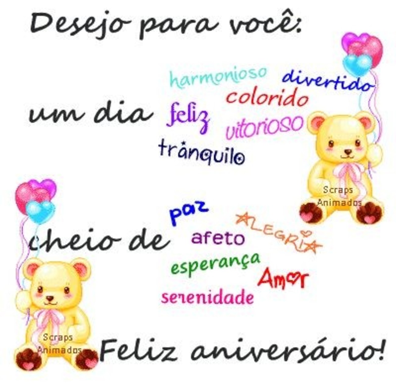 Belas imagens mensagens Feliz Aniversário WhatsApp 95