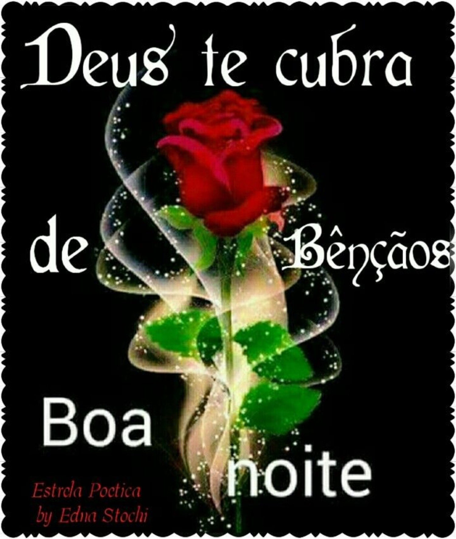 Boa Noite mensagens com rosas - ImagensBomDia.net