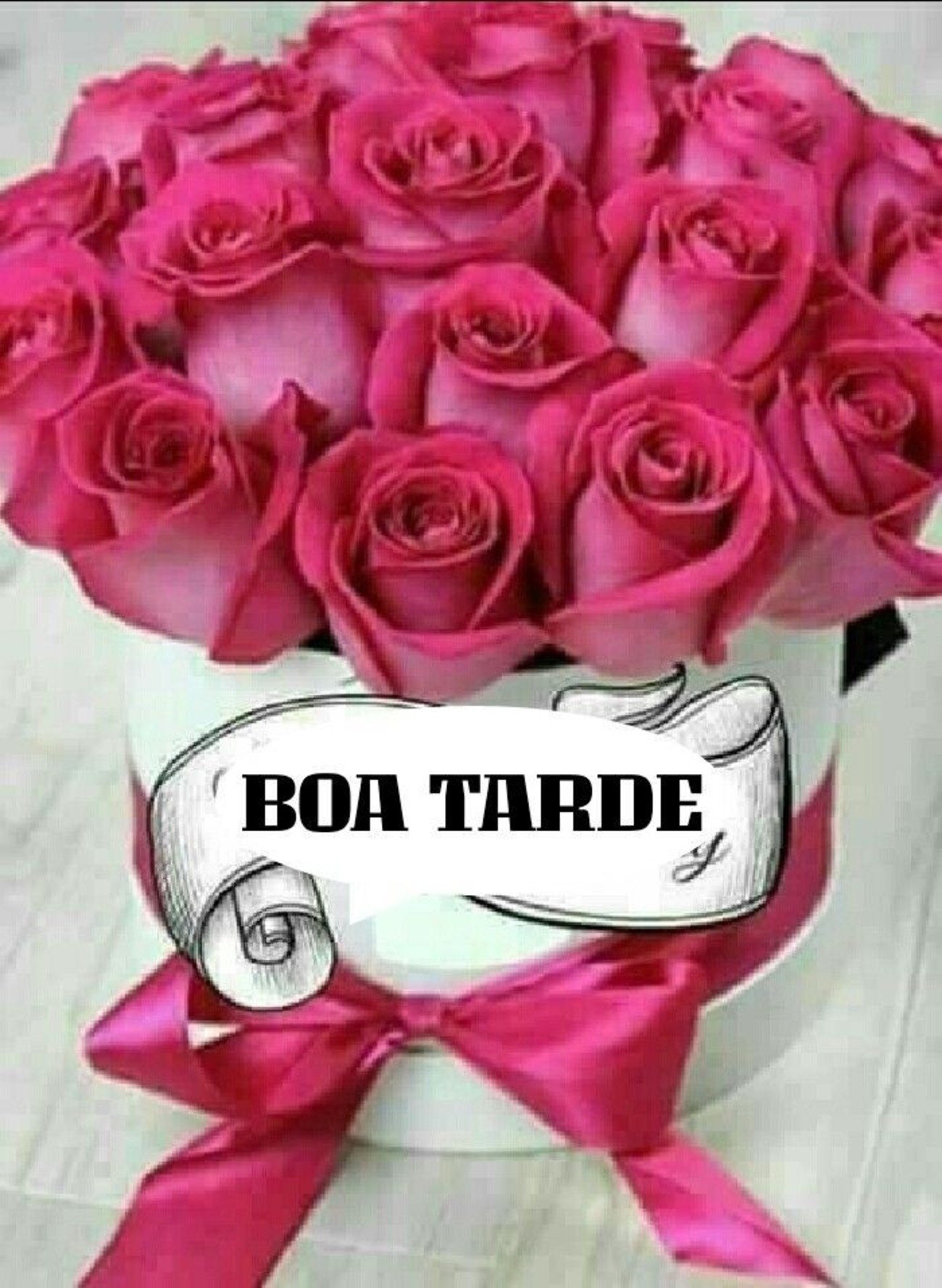 Boa Tarde com flores mensagens 128