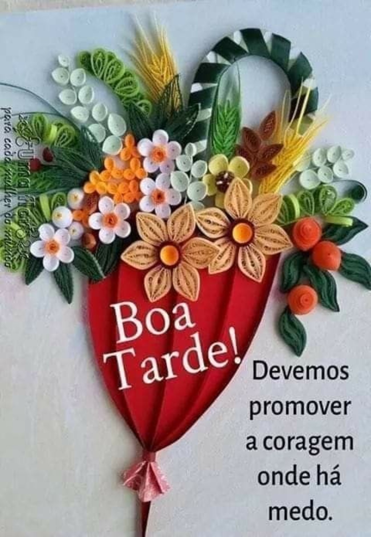 Boa Tarde com flores mensagens 46