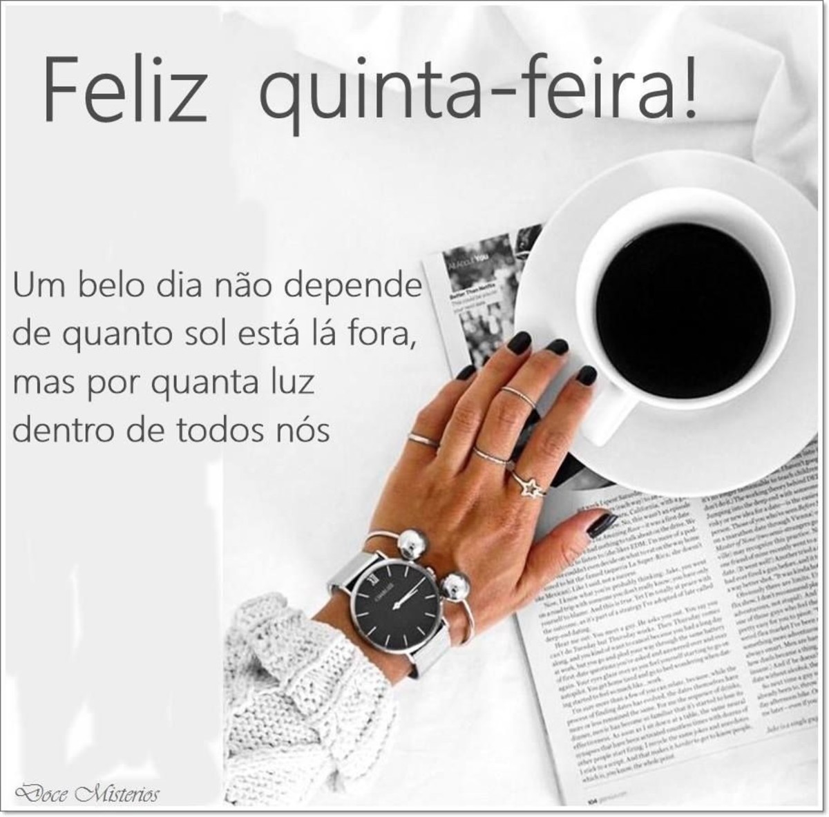 Bom Dia Feliz Quinta-Feira com café 128