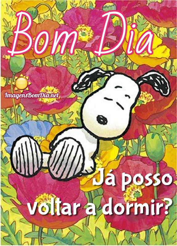 Bom Dia Snoopy imagens engraçadas