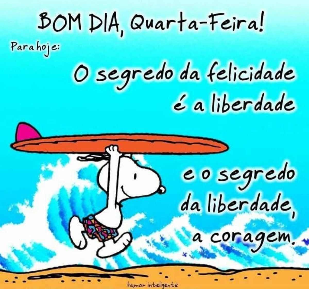 Feliz Quarta-feira Snoopy mensagem 111