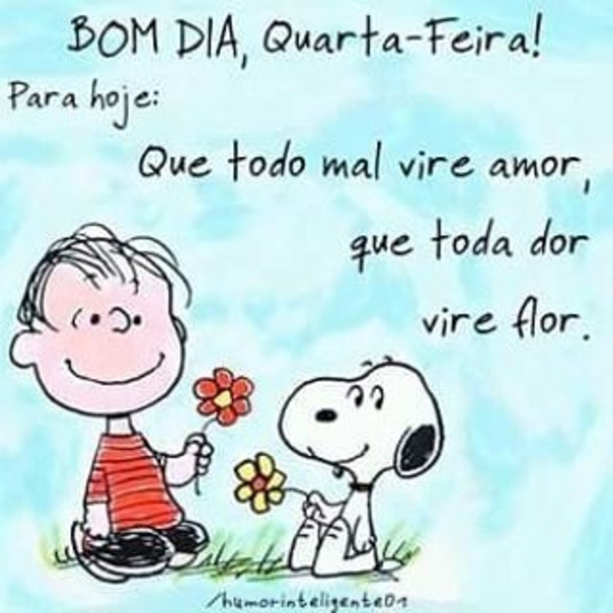 Feliz Quarta-feira Snoopy mensagem 220