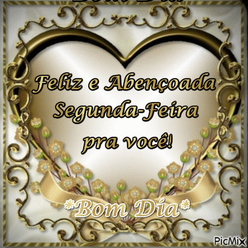 Feliz e abençoada Segunda-feira pra você GIF 64
