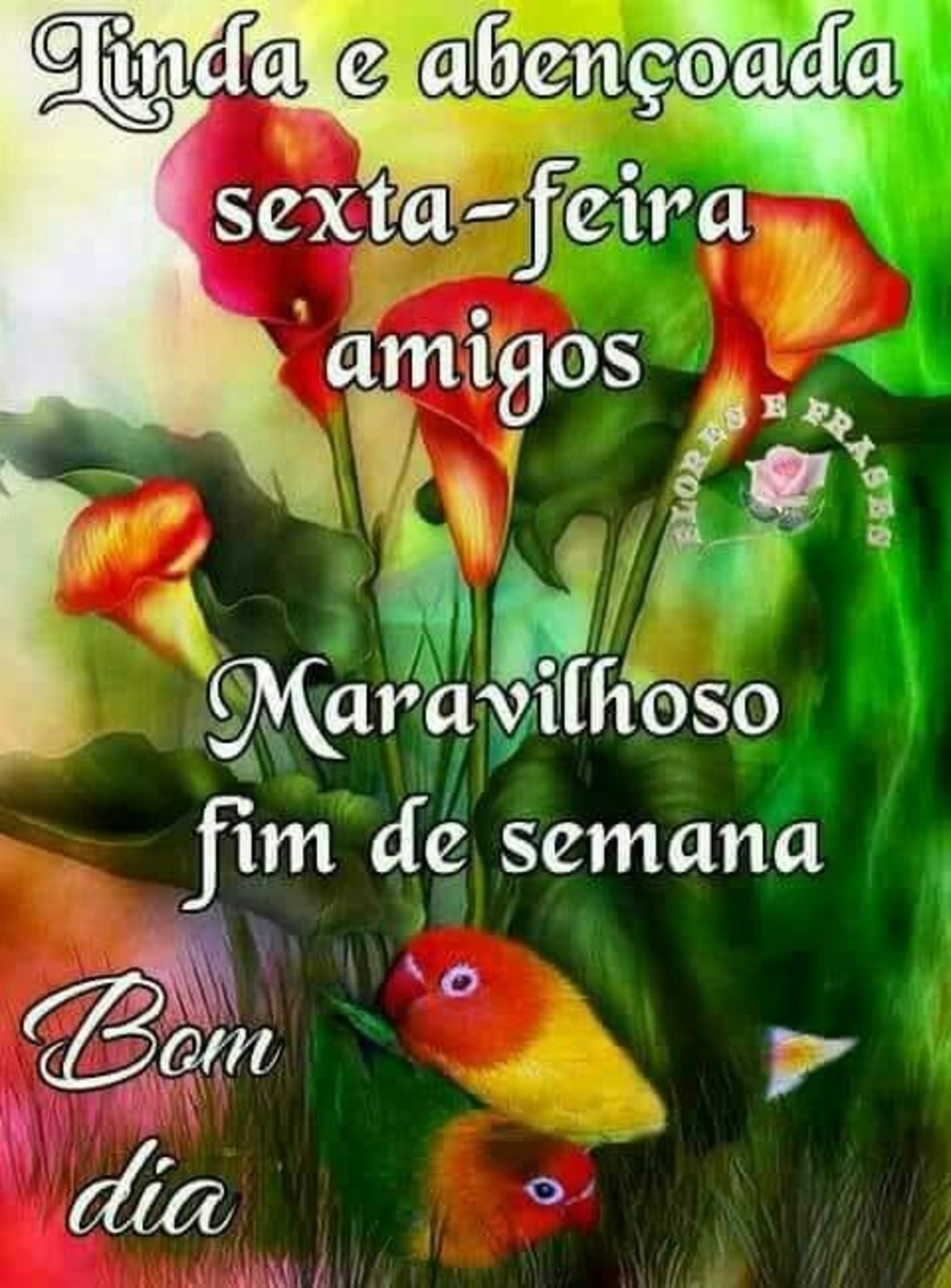 Feliz sexta feira com flores 101