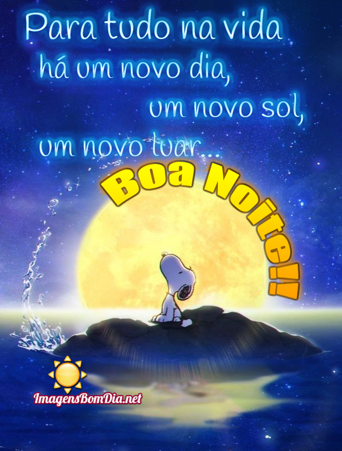 Imagens belas de Boa Noite com Snoopy