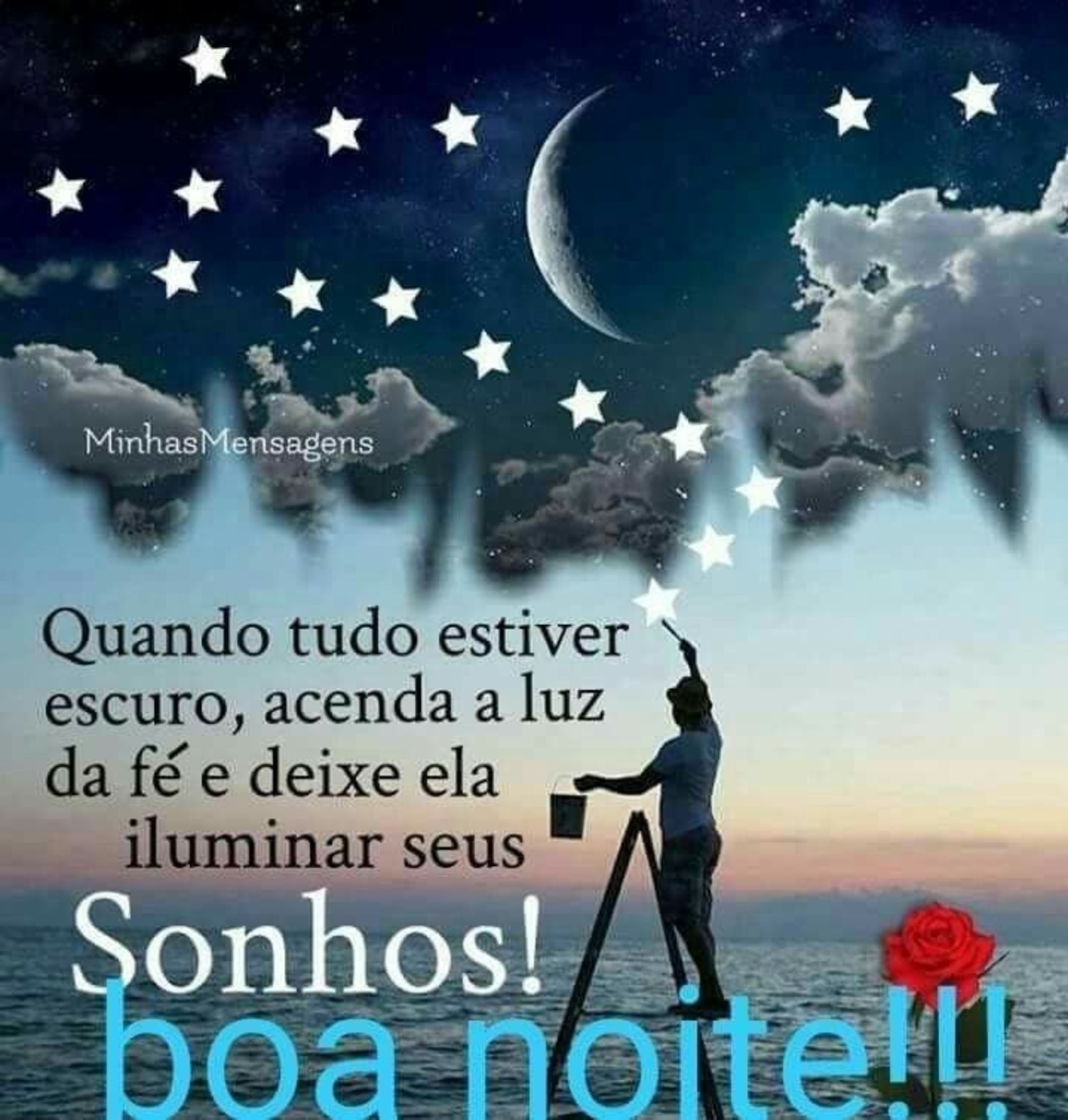 Boa Noite abençoada por Deus 660