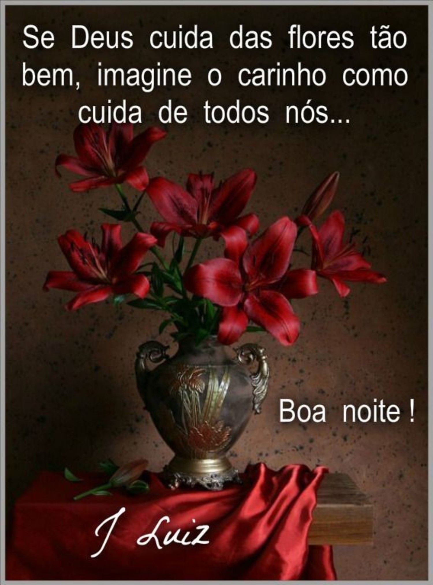 Imagens Pinterest Boa Noite com flores - ImagensBomDia.net