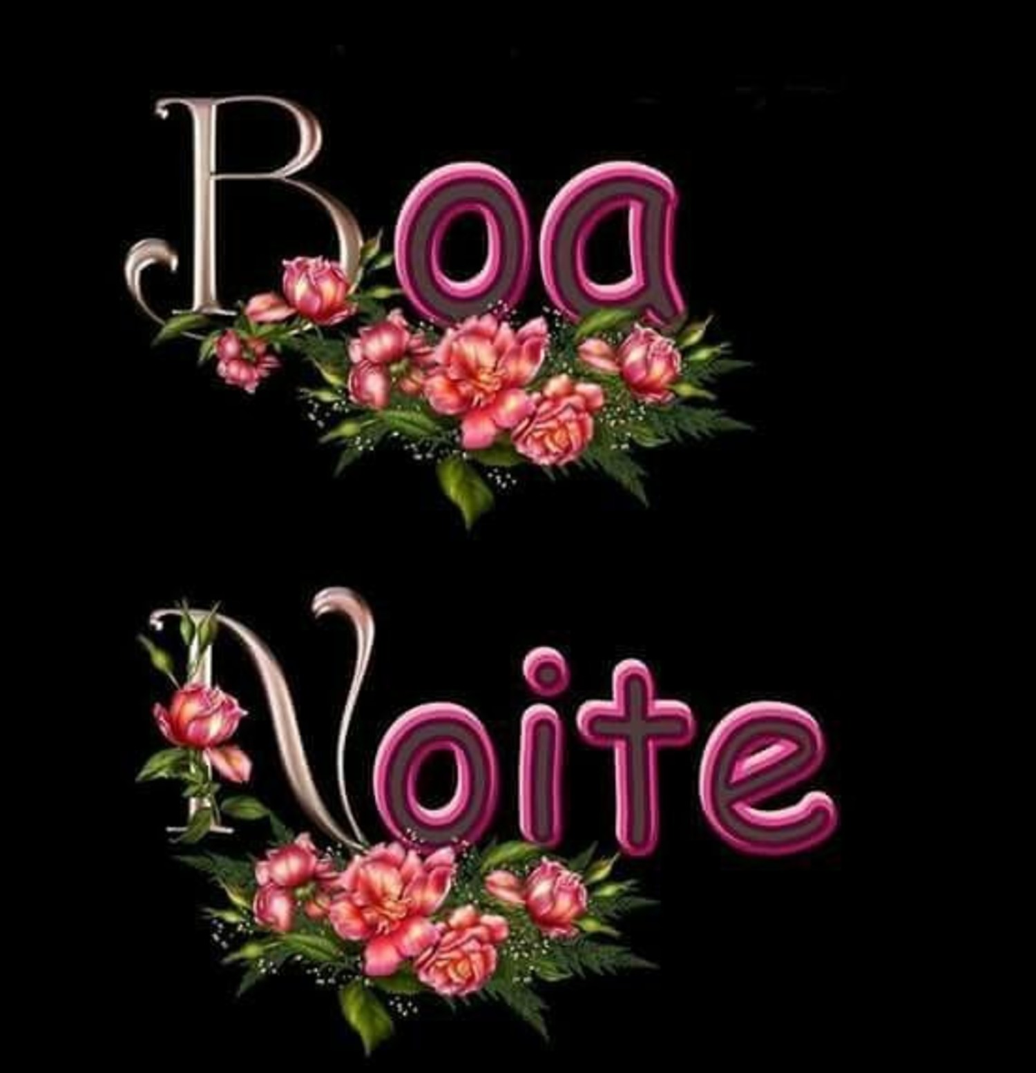 Imagens Pinterest Boa Noite com flores 534