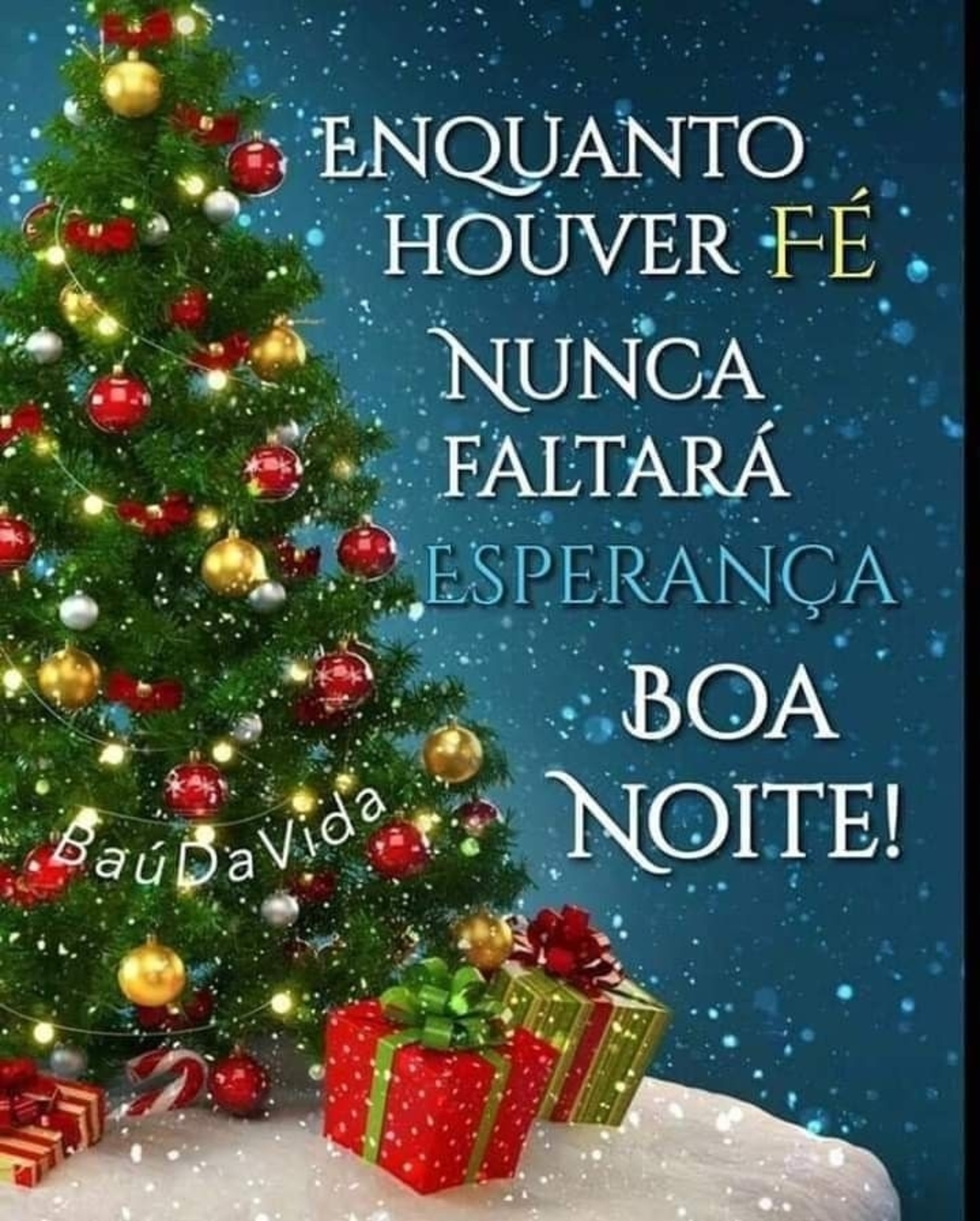 Boa Noite árvore de Natal