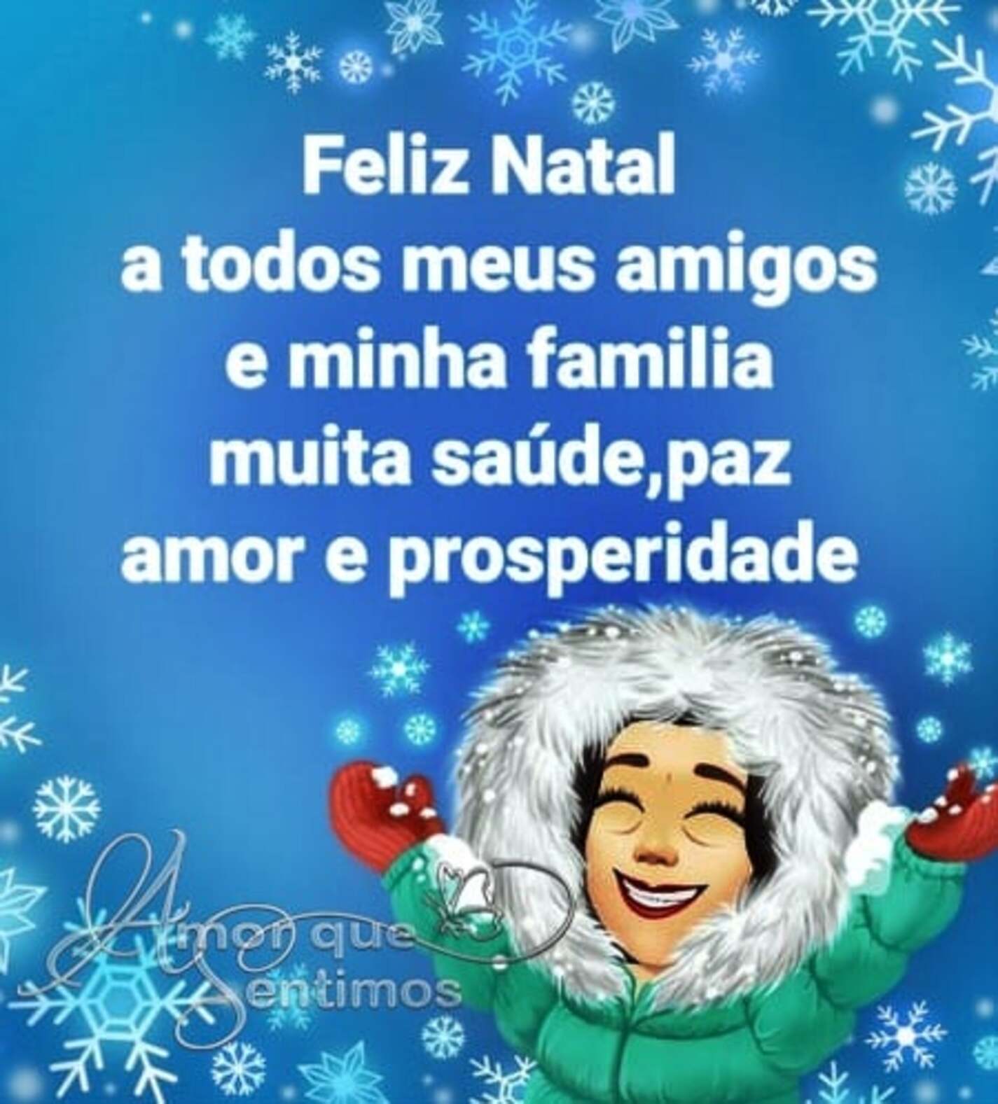 Feliz Natal a todos meus amigos e minha familia muita saúde paz amor e prosperidade