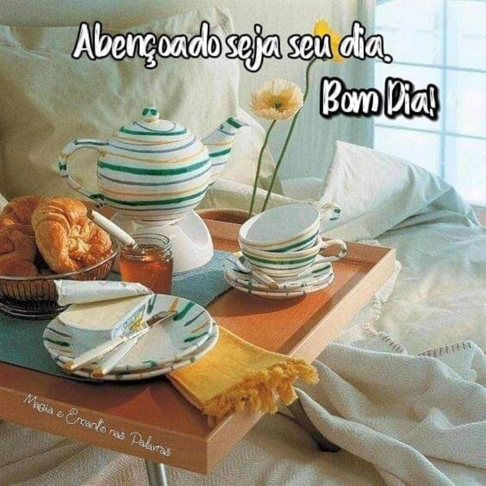 Abençoado seja seu dia bom dia