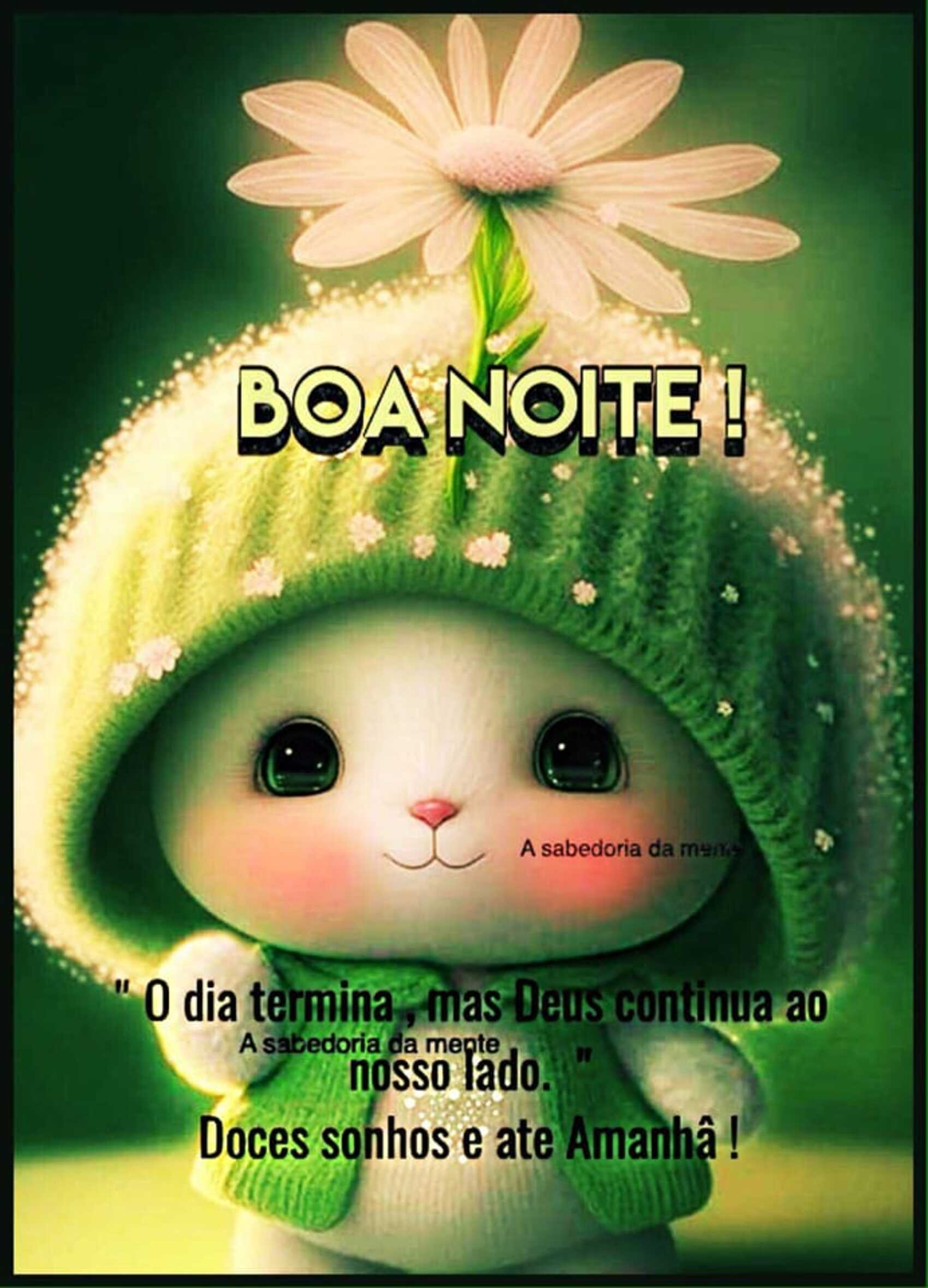 Boa Noite o dia termina mas Deus continua ao nosso lado doces sonhos e ate amanhâ