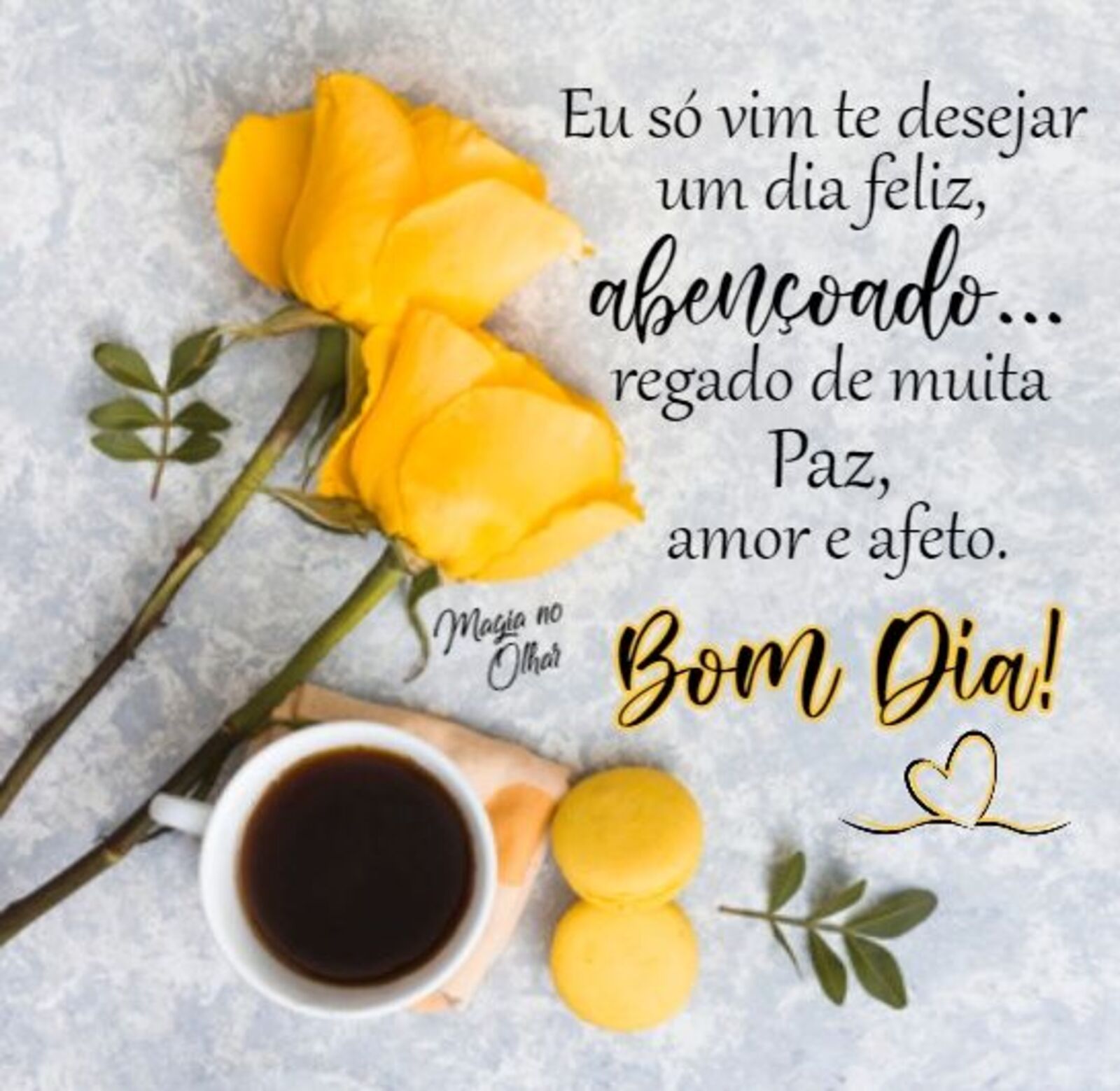 Bom Dia eu só vim te desejar um dia feliz abençoado regado de muita Paz