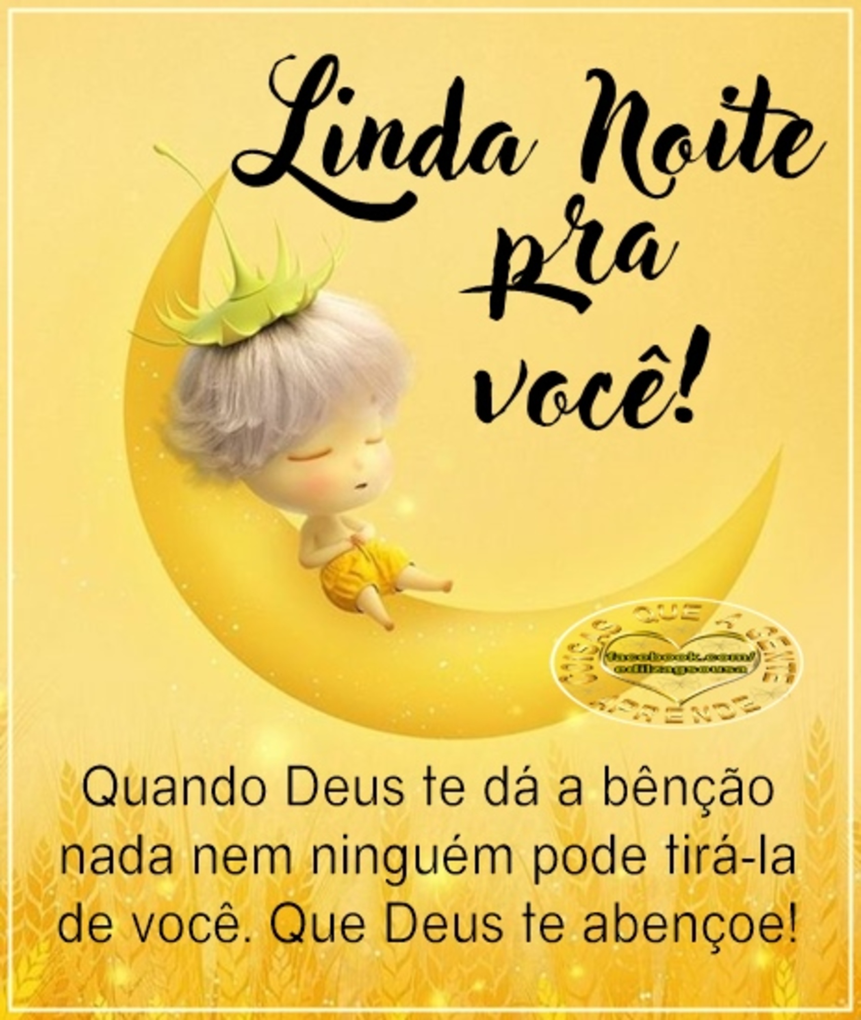 Linda Noite pra você quando Deus te dá a bênção nada nem ninguem pode tirá-la de você