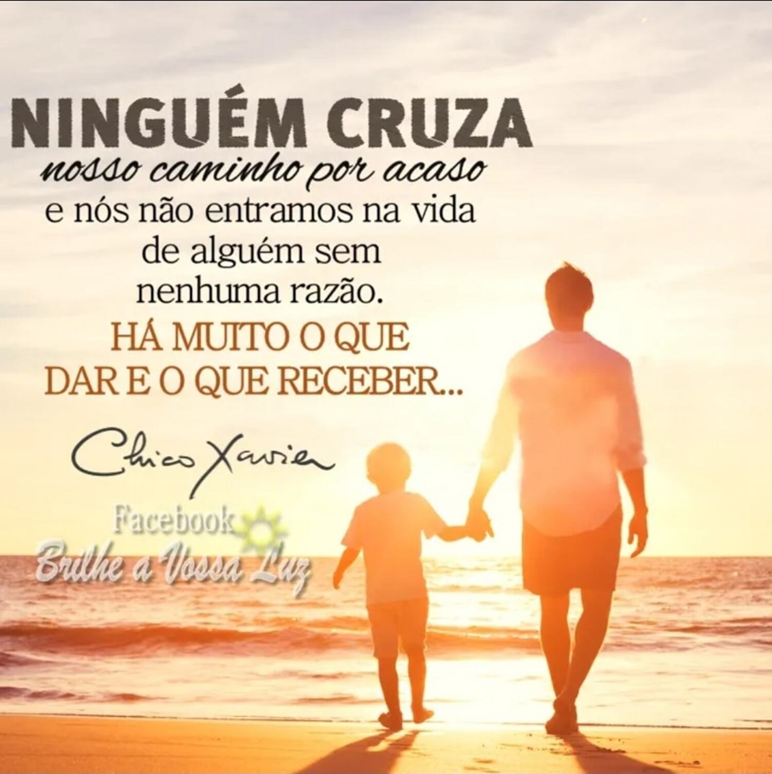 Ninguém cruza nosso caminho por acaso e nós não entramos na vida de alguém sem nenhuma razão