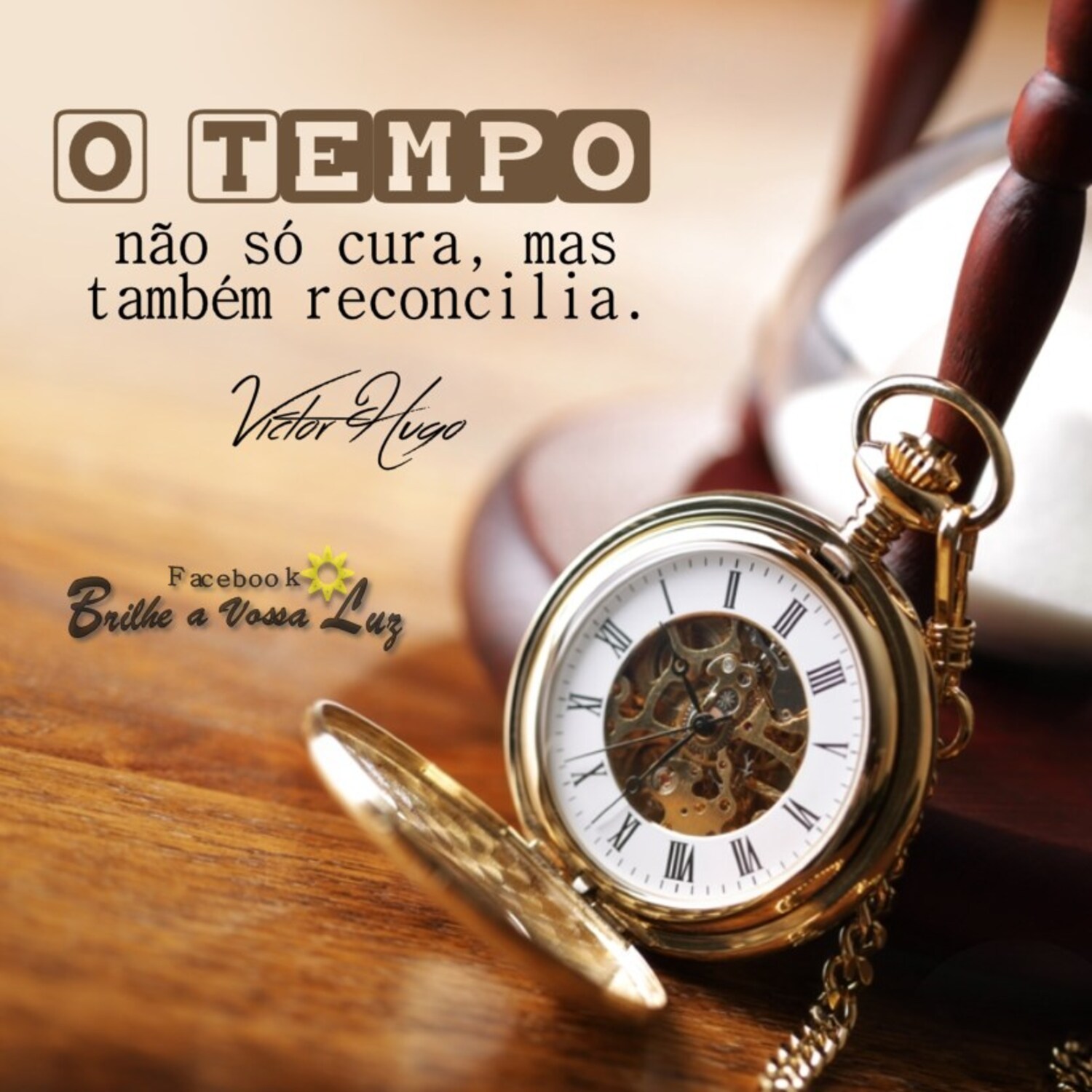 O tempo não só cura mas também reconcilia