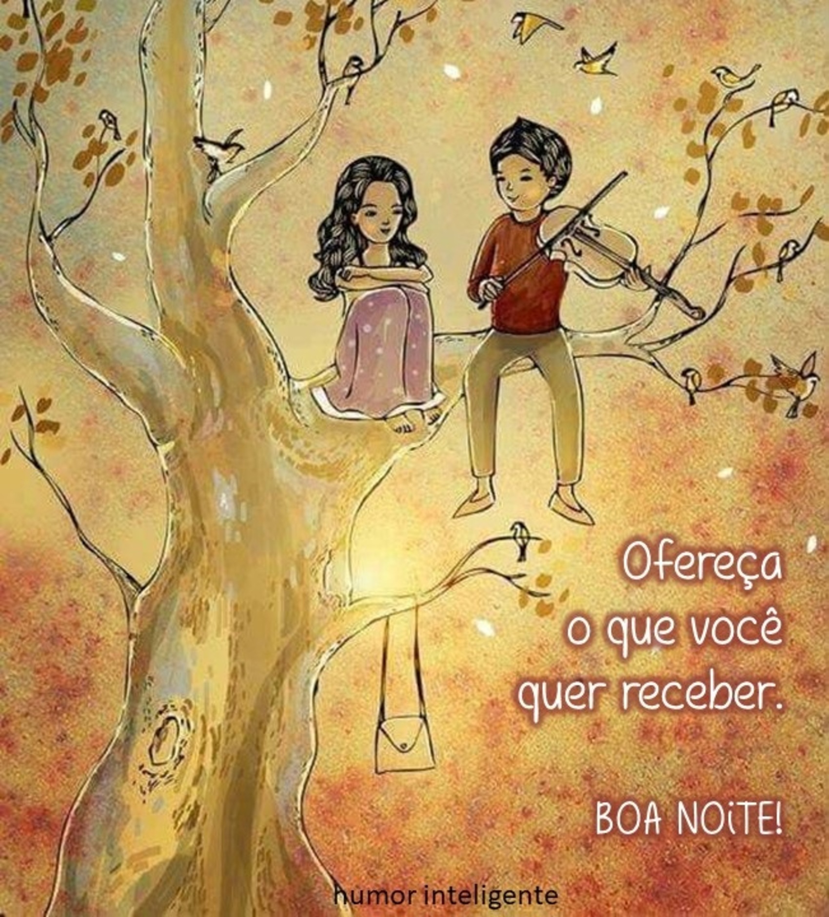 Ofereça o que você quer receber Boa Noite